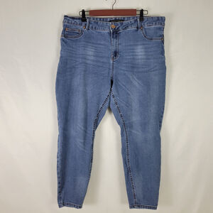 Truth and Theory Jeans Womens 20W Blue High Rise Jegging‎ Medium Wash Denim